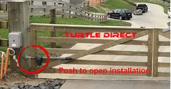 Turtle Push  to Open  installation